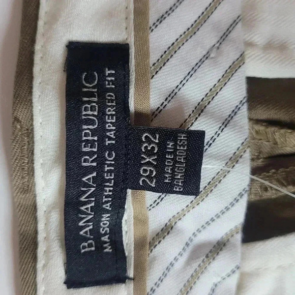 BANANA REPUBLIC Rapid Movement Chino Mason Athletic Tapered Fit (New) - Picture 9 of 14